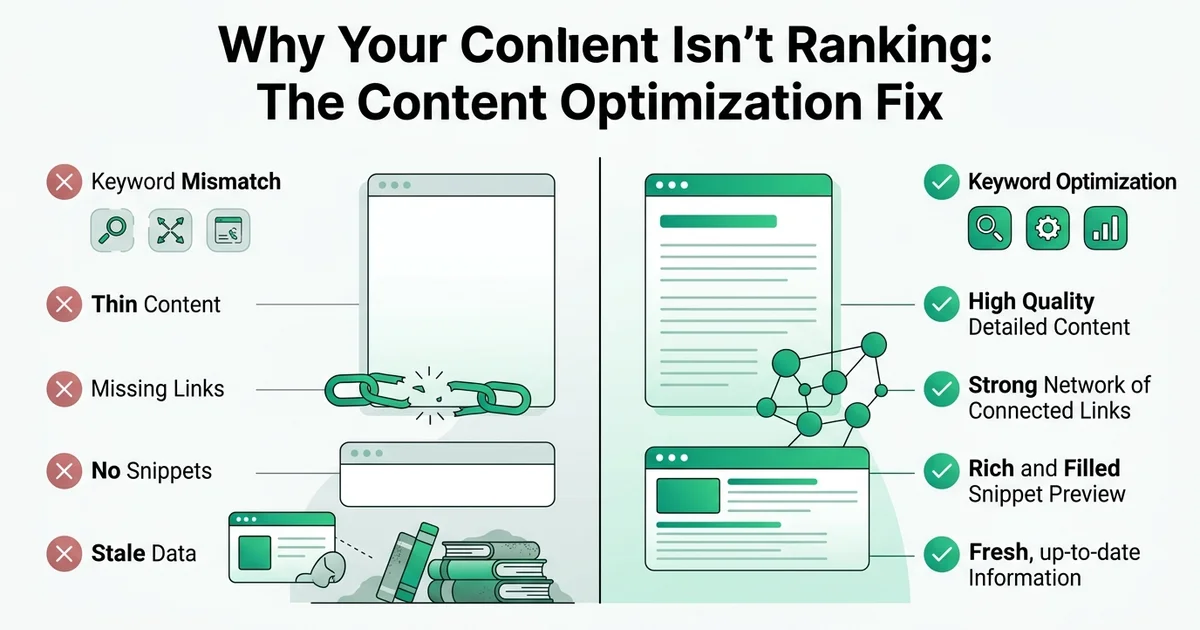 Why Your Content Isn't Ranking: The Content Optimization Fix