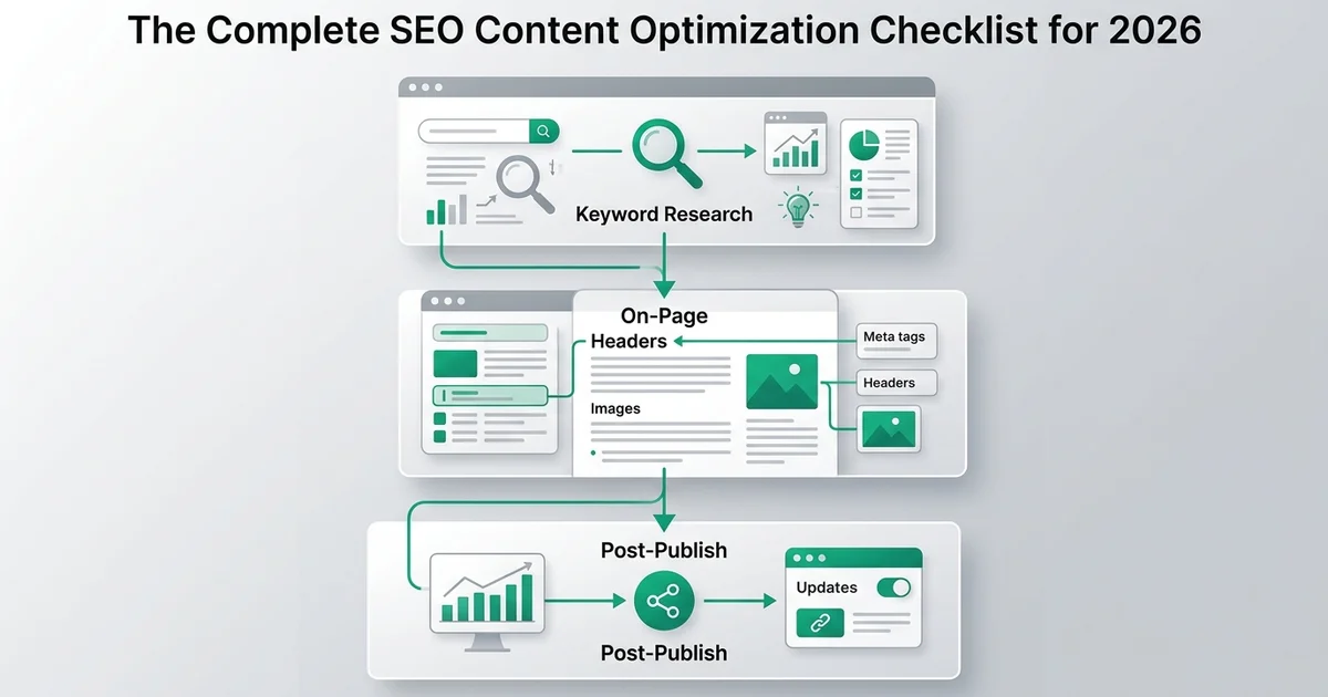 The Complete SEO Content Optimization Checklist for 2026