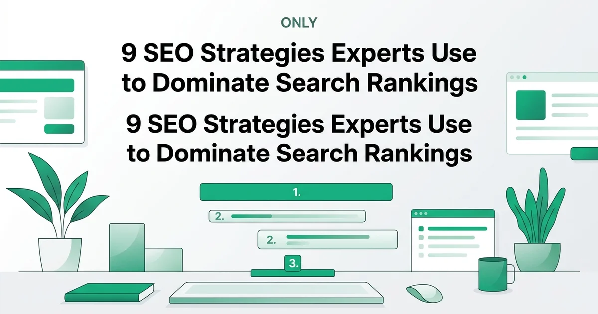 9 SEO Strategies Experts Use to Dominate Search Rankings