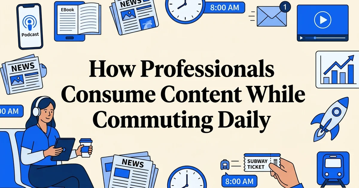 How Professionals Consume Content While Commuting Daily