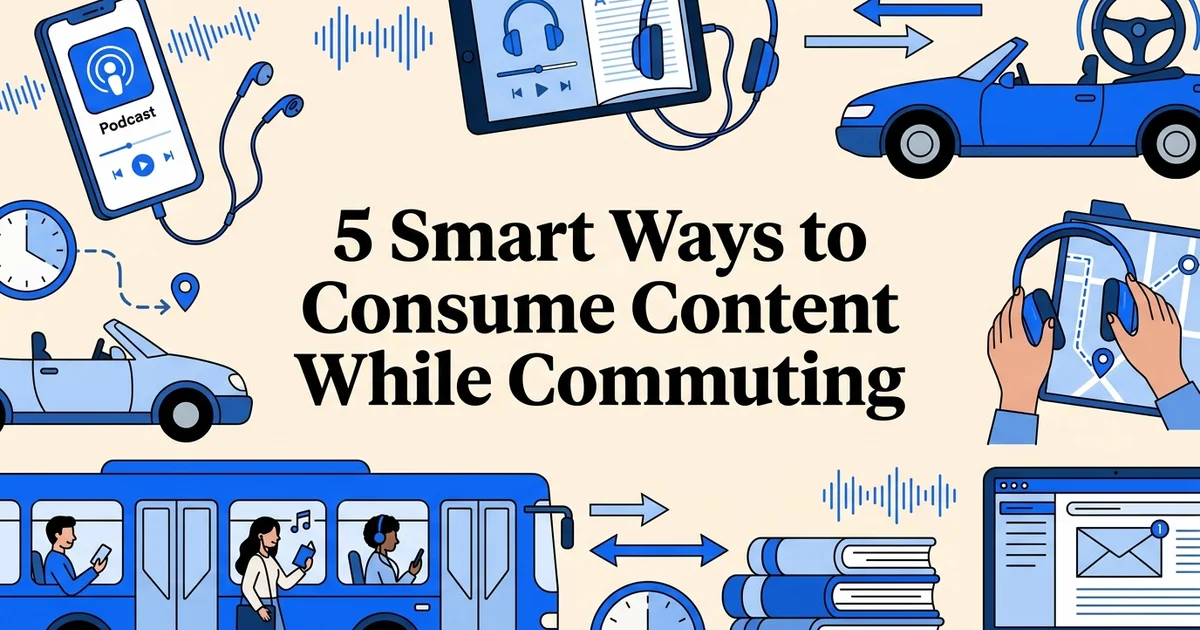 5 Smart Ways to Consume Content While Commuting