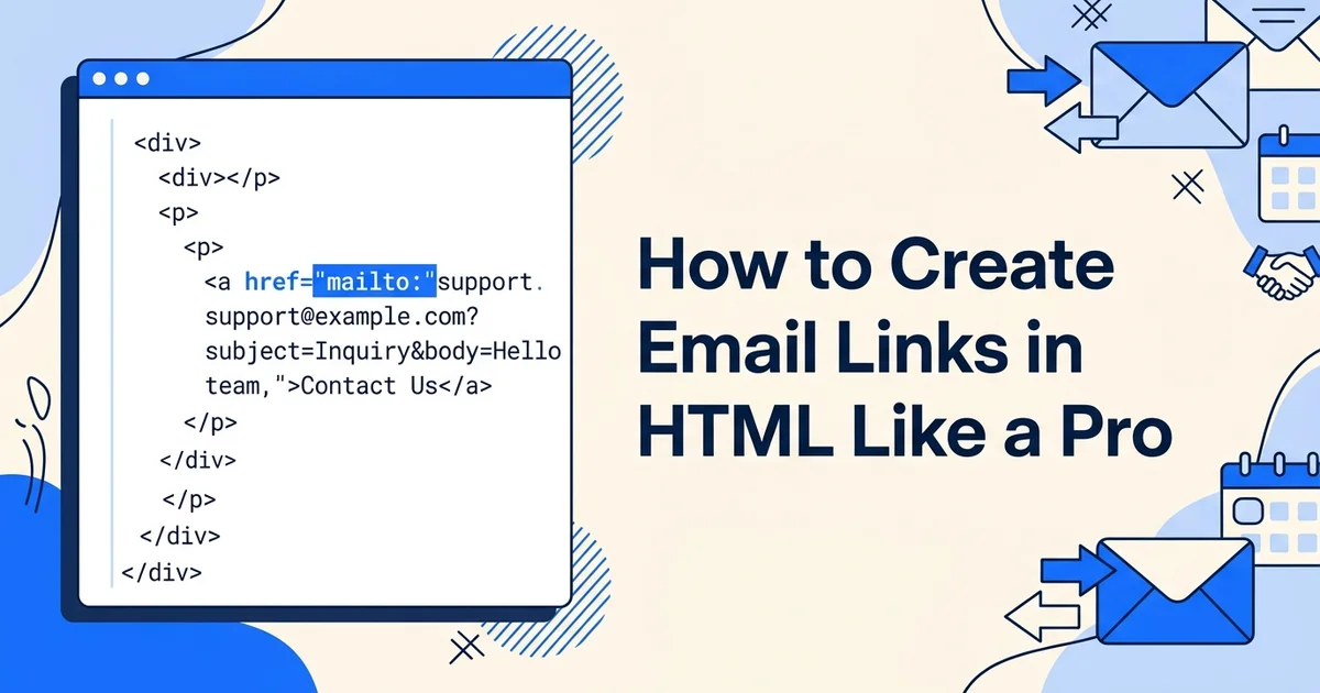 How to Create Email Links in HTML Like a Pro