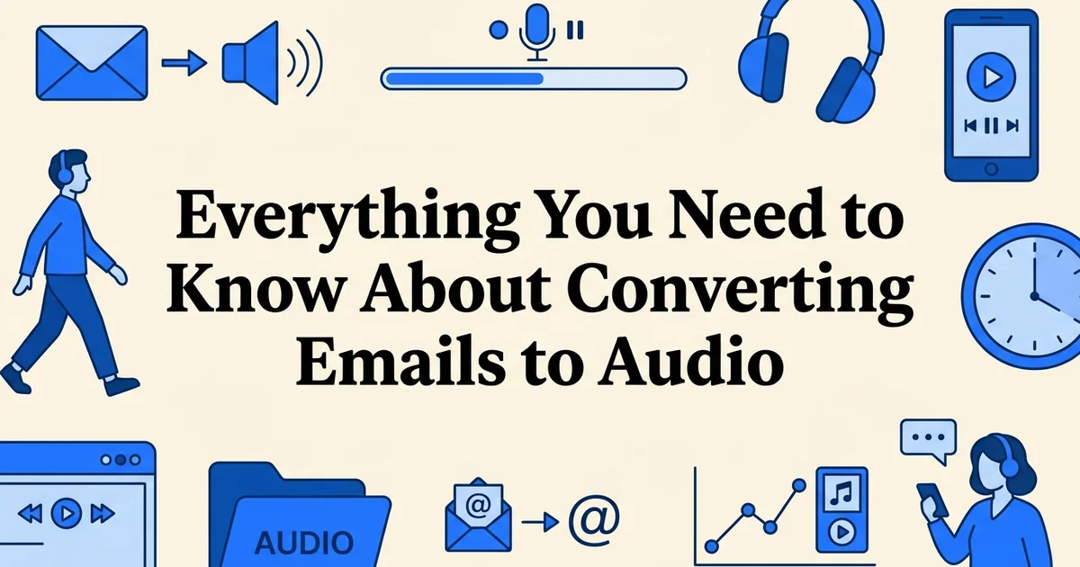Everything You Need to Know About Converting Emails to Audio