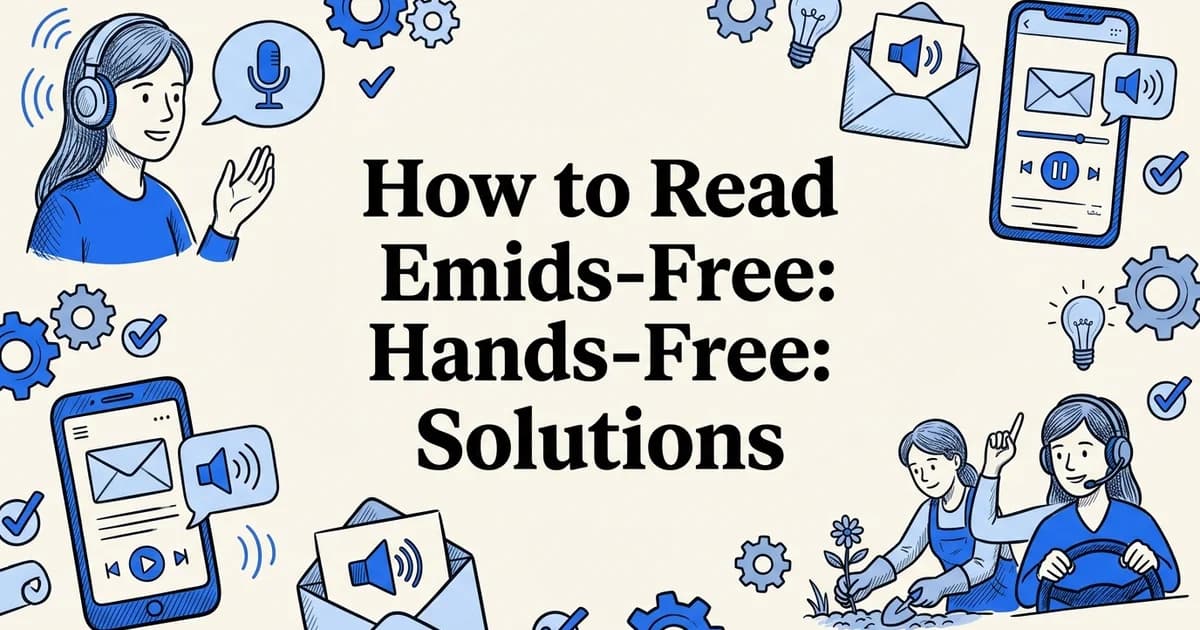 How to Read Emails Hands-Free: Complete Solutions