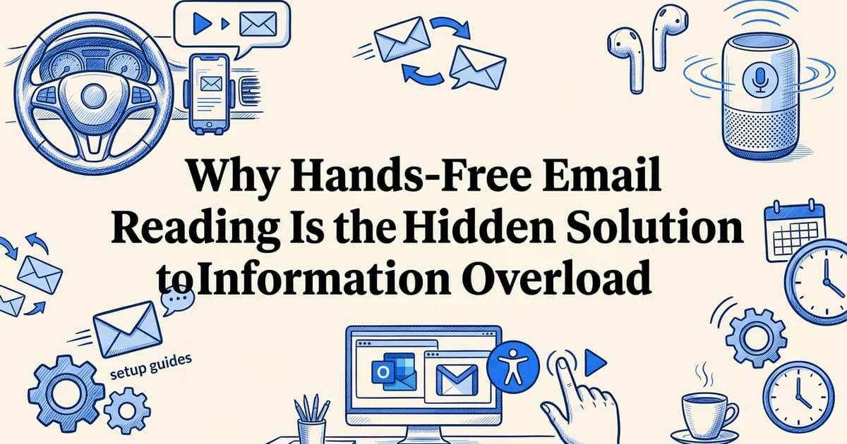 Why Hands-Free Email Reading Is the Hidden Solution to Information Overload