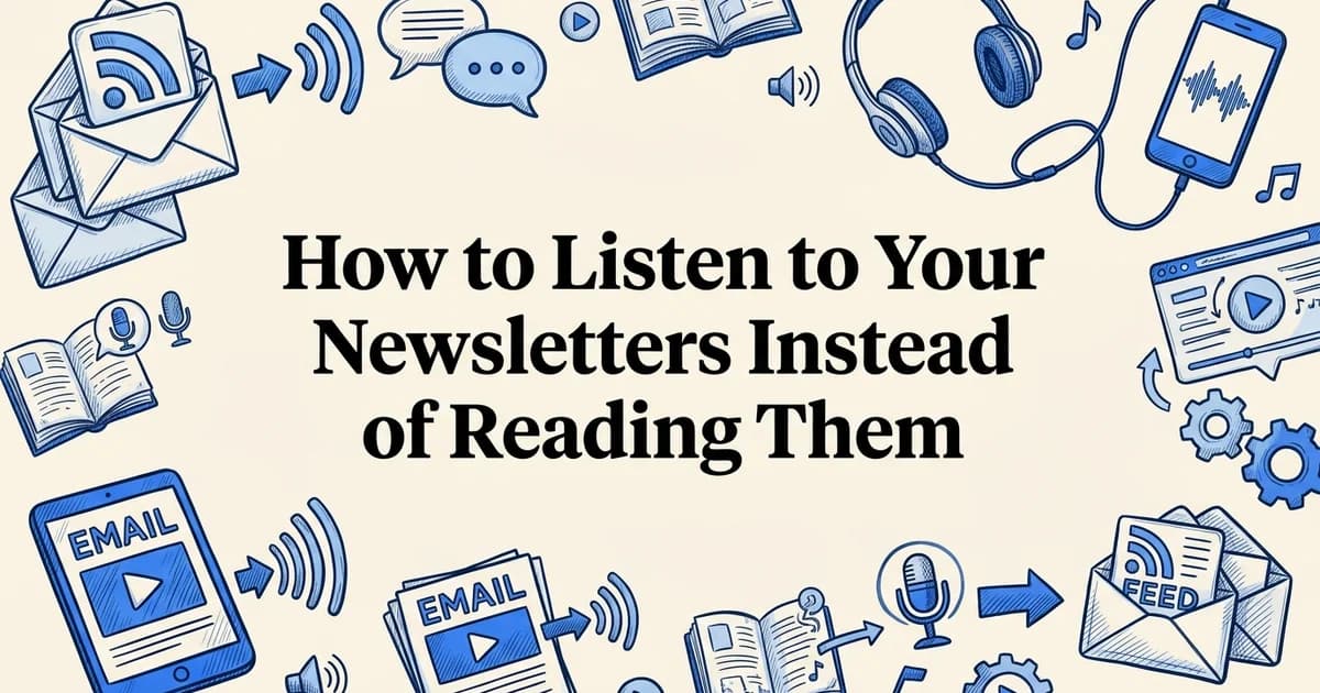 How to Listen to Your Newsletters Instead of Reading Them