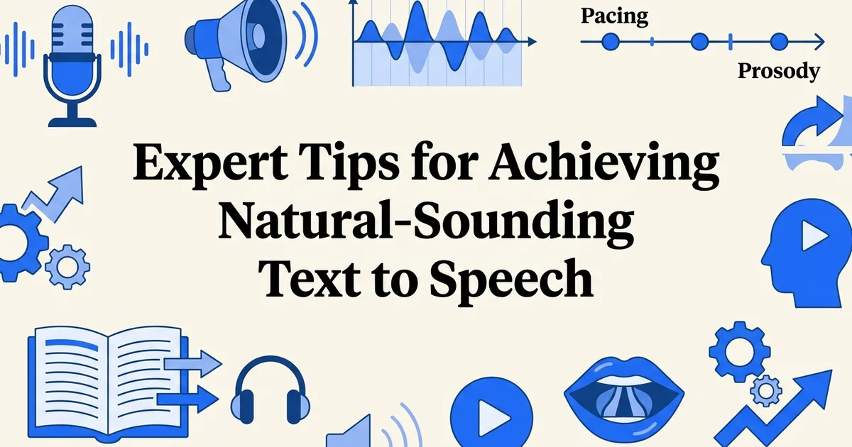 Expert Tips for Achieving Natural-Sounding Text to Speech