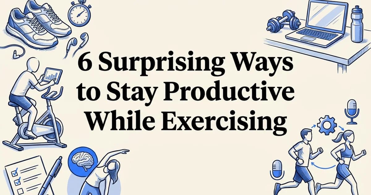 6 Surprising Ways to Stay Productive While Exercising