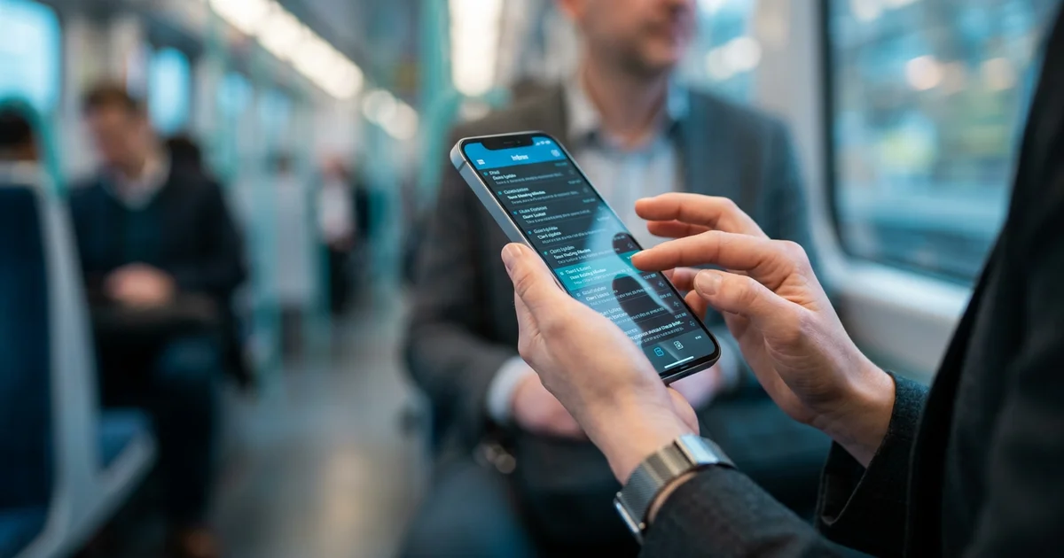 How Professionals Read Emails While Commuting Daily