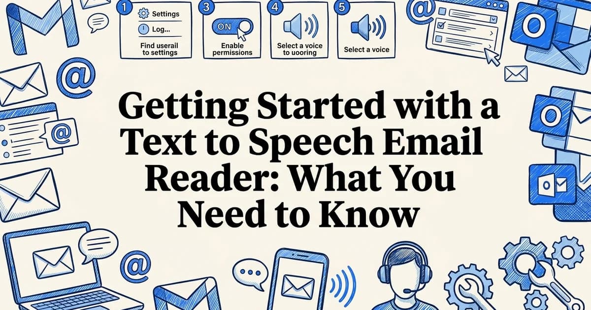Getting Started with a Text to Speech Email Reader: What You Need to Know