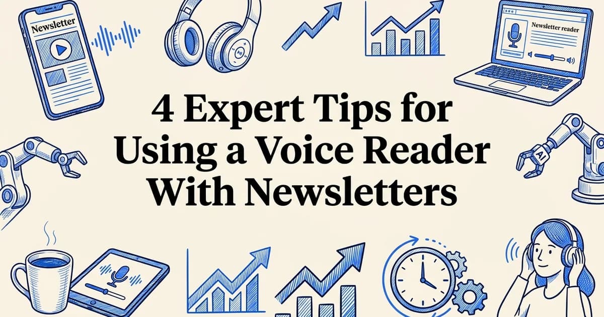 4 Expert Tips for Using a Voice Reader With Newsletters