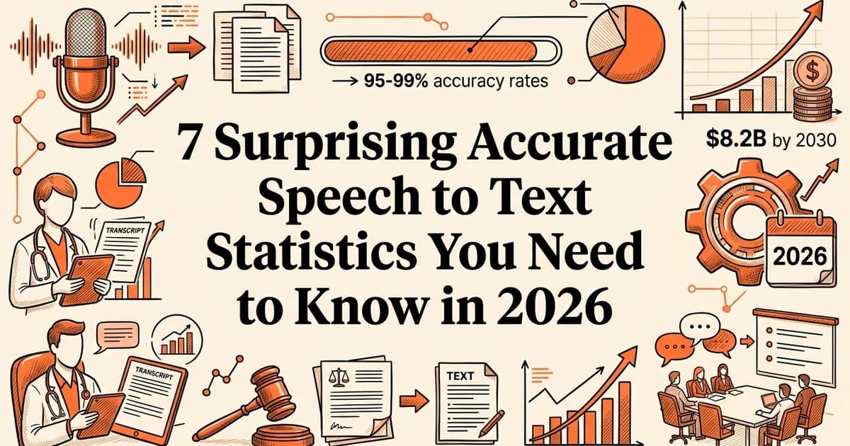 7 Surprising Accurate Speech to Text Statistics You Need to Know in 2026