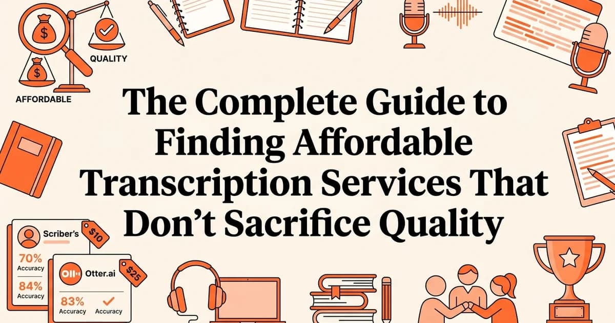 The Complete Guide to Finding Affordable Transcription Services That Don't Sacrifice Quality