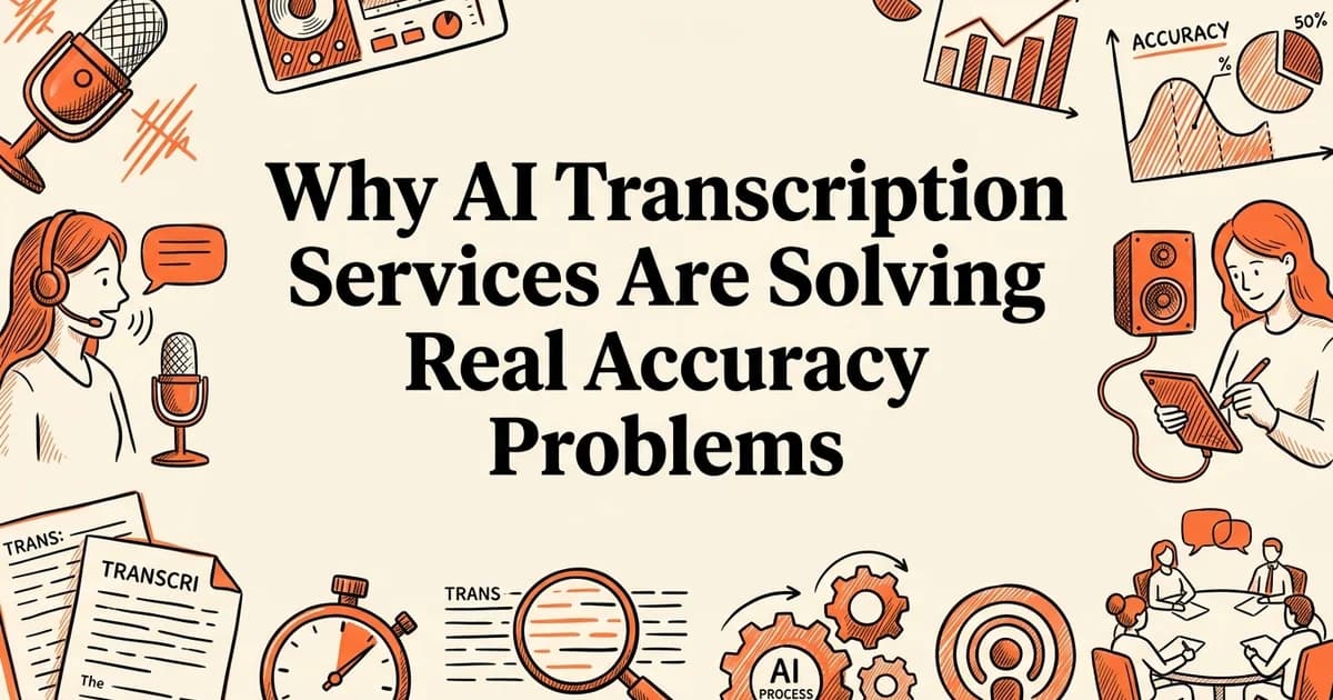 Why AI Transcription Services Are Solving Real Accuracy Problems