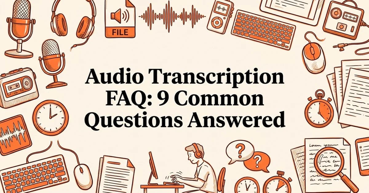 Audio Transcription FAQ: 9 Common Questions Answered