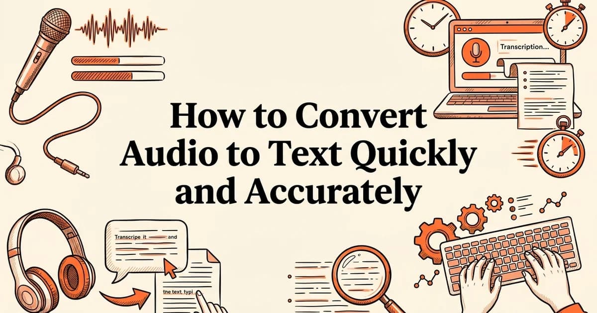 How to Convert Audio to Text Quickly and Accurately