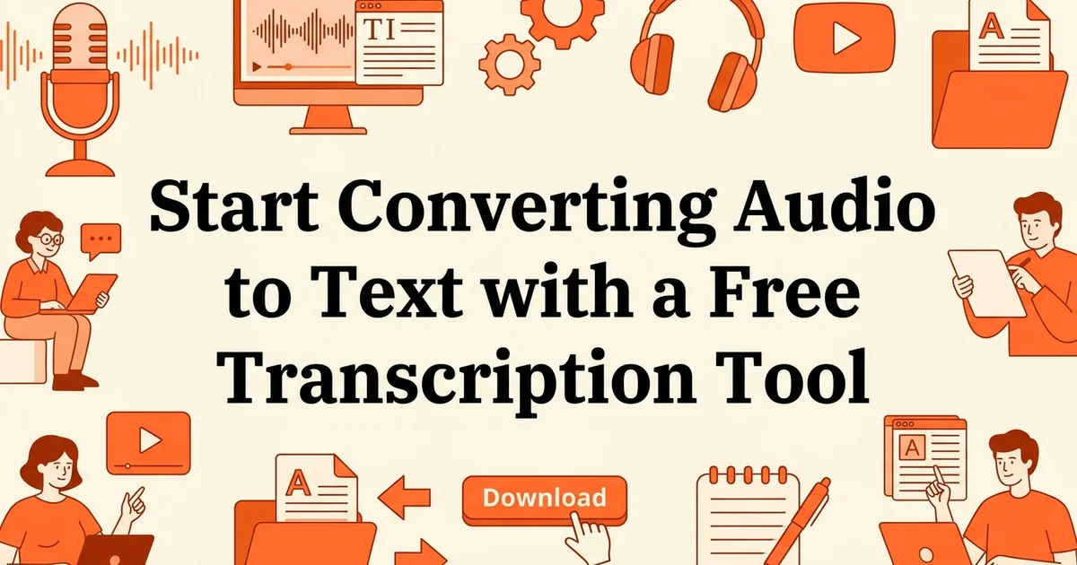 Start Converting Audio to Text with a Free Transcription Tool