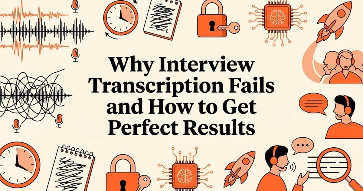 Why Interview Transcription Fails and How to Get Perfect Results