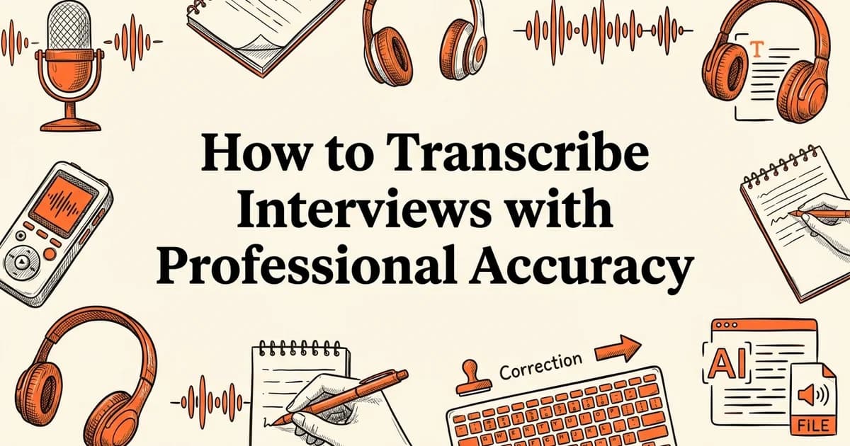 How to Transcribe Interviews with Professional Accuracy