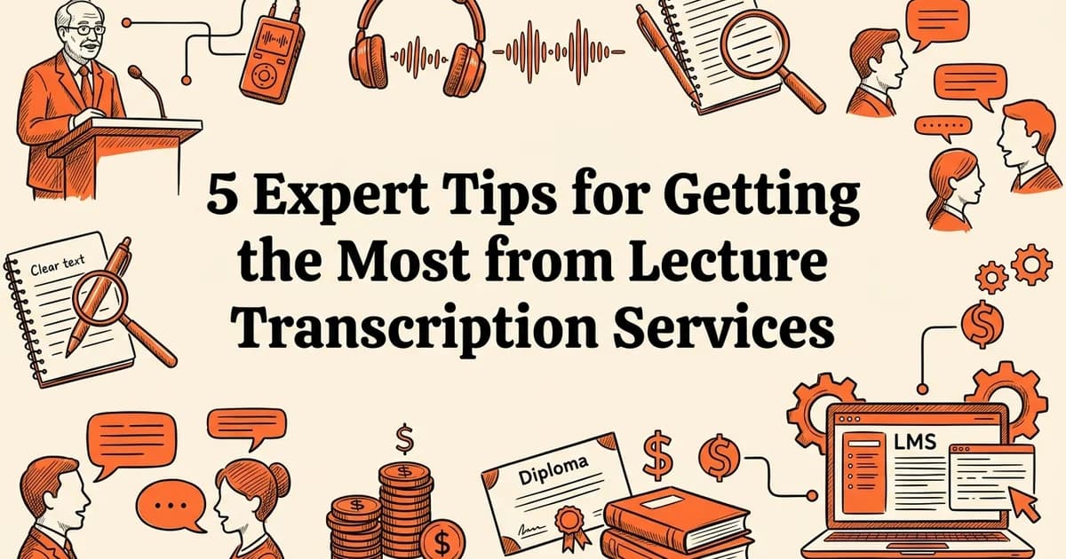 5 Expert Tips for Getting the Most from Lecture Transcription Services