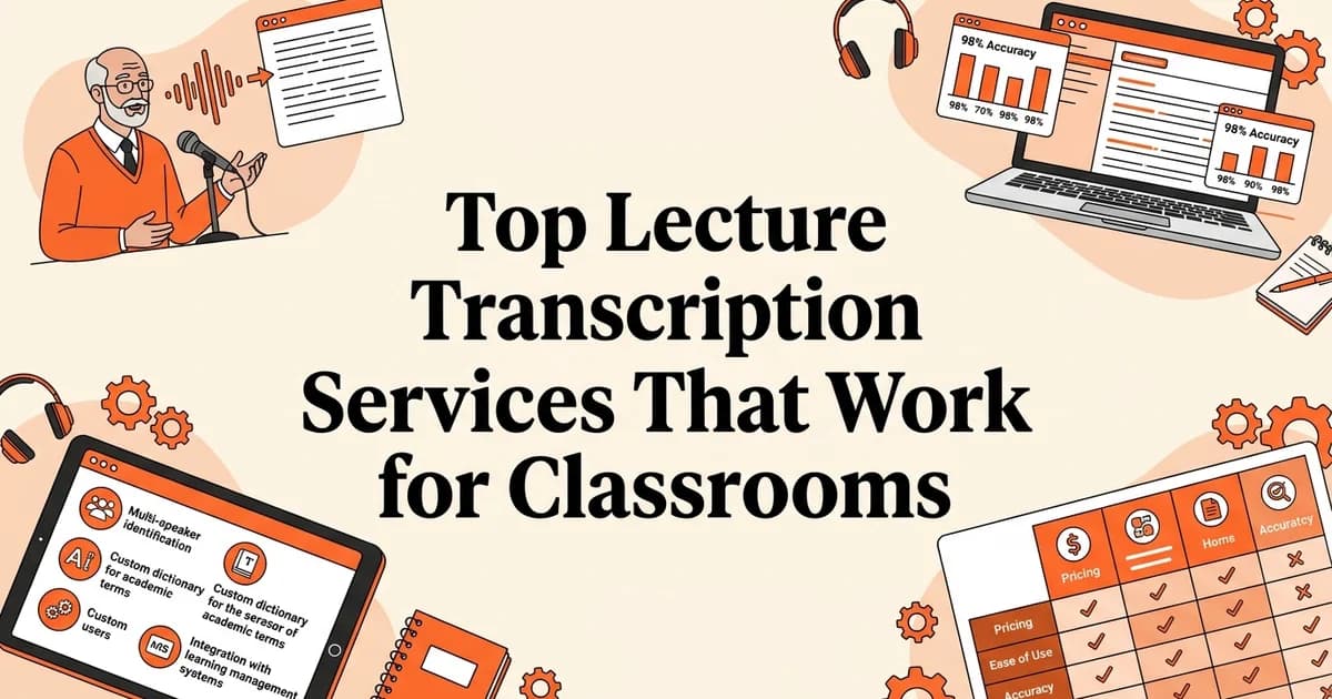 Top Lecture Transcription Services That Work for Classrooms