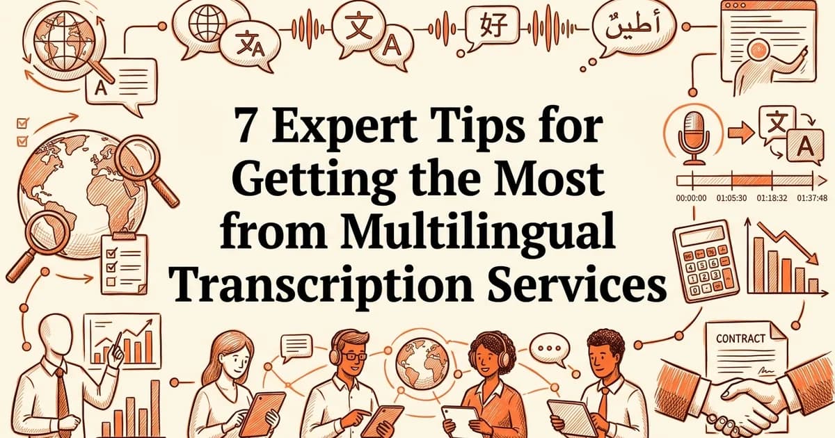 7 Expert Tips for Getting the Most from Multilingual Transcription Services