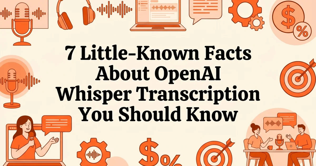 7 Little-Known Facts About OpenAI Whisper Transcription You Should Know