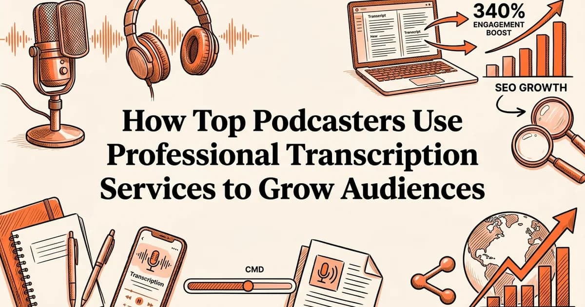 How Top Podcasters Use Professional Transcription Services to Grow Audiences
