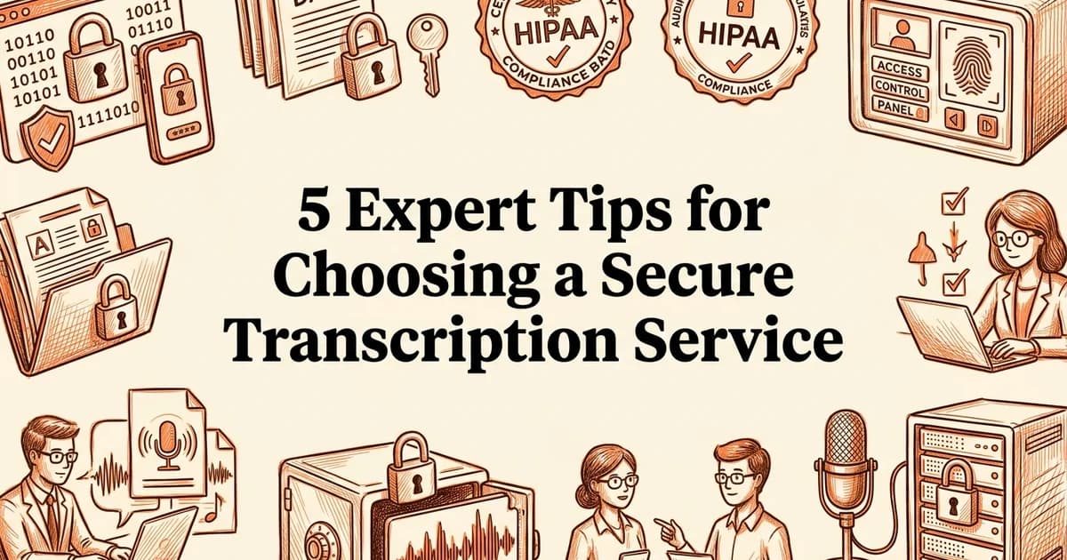 5 Expert Tips for Choosing a Secure Transcription Service