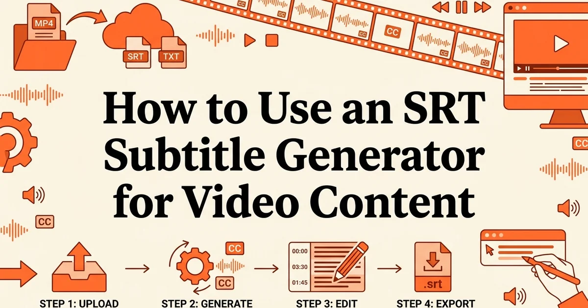 How to Use an SRT Subtitle Generator for Video Content