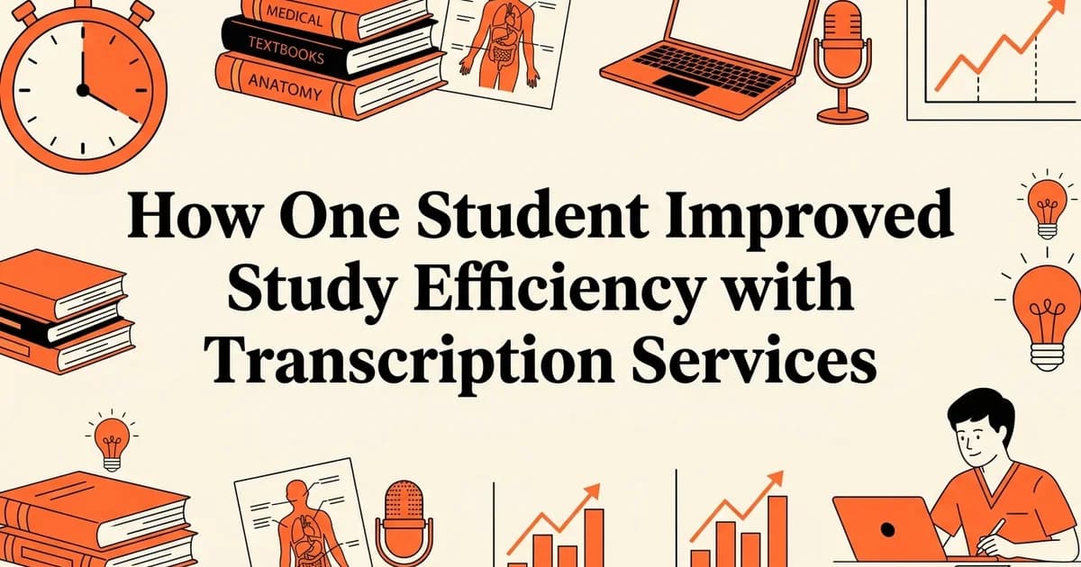 How One Student Improved Study Efficiency with Transcription Services