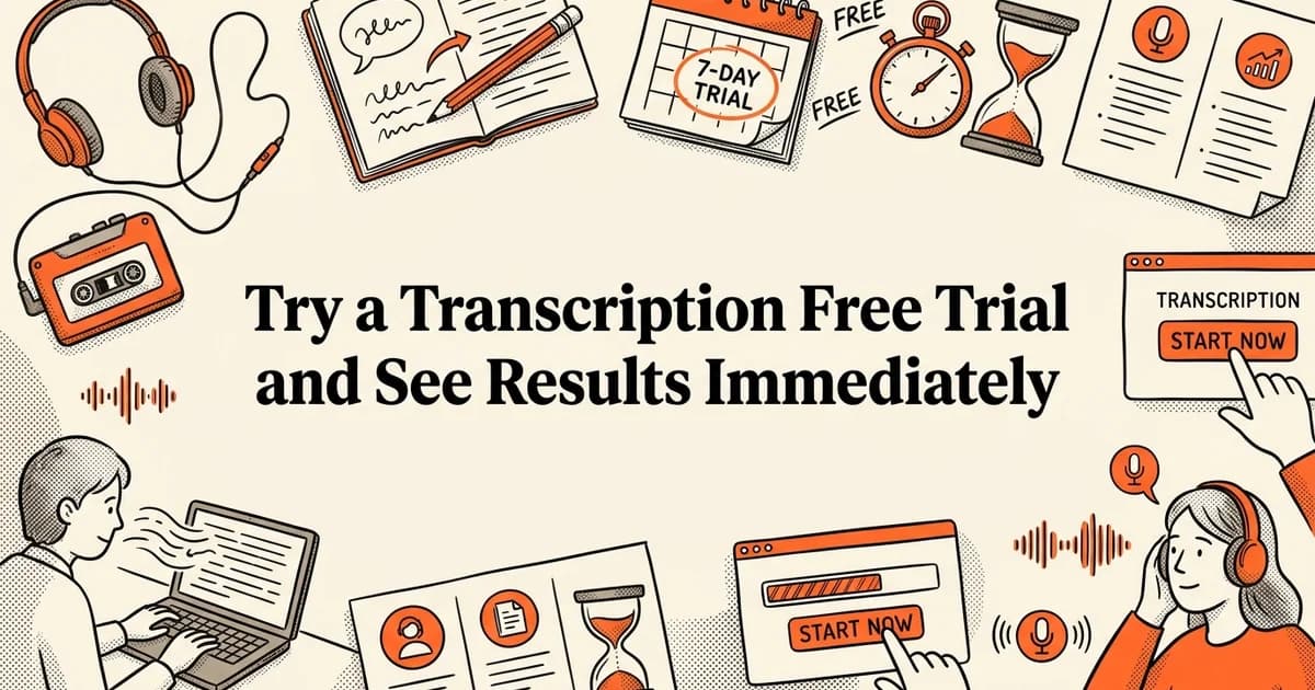 Try a Transcription Free Trial and See Results Immediately