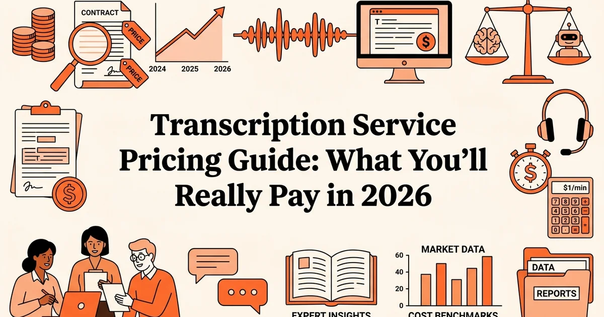 Transcription Service Pricing Guide: What You'll Really Pay in 2026