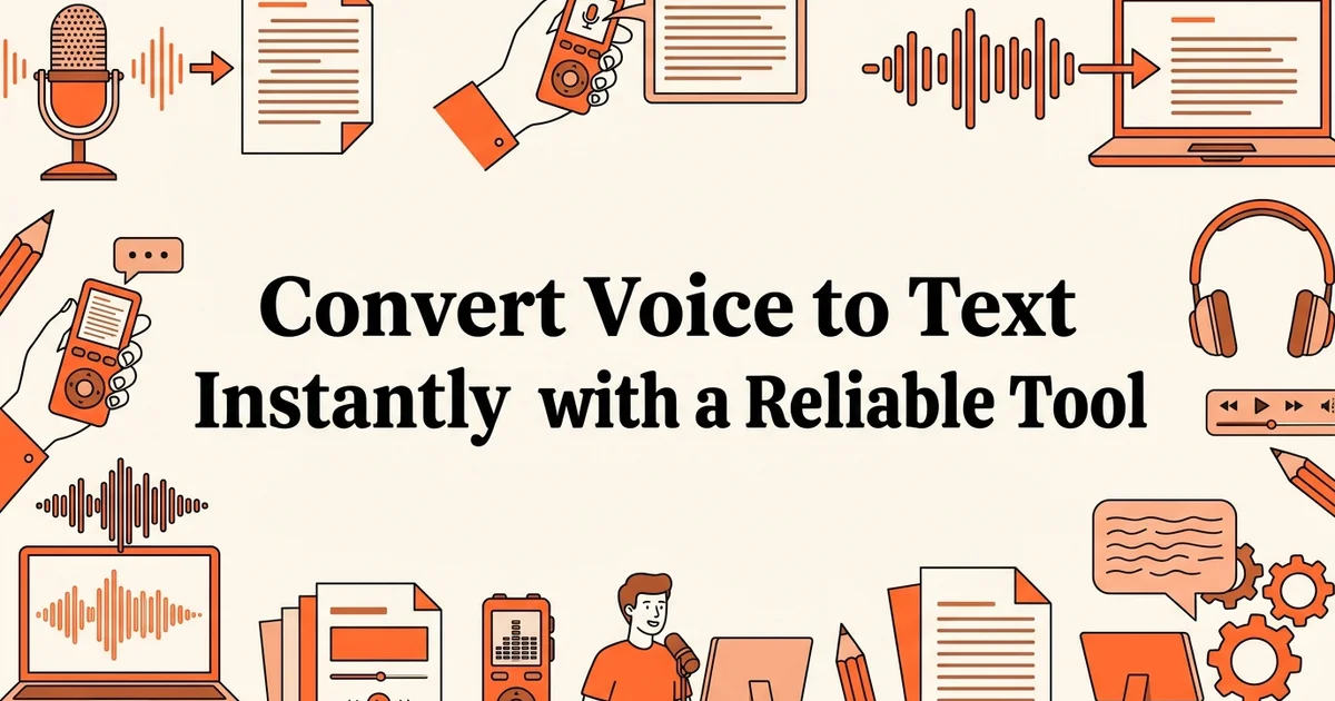 Convert Voice to Text Instantly with a Reliable Tool