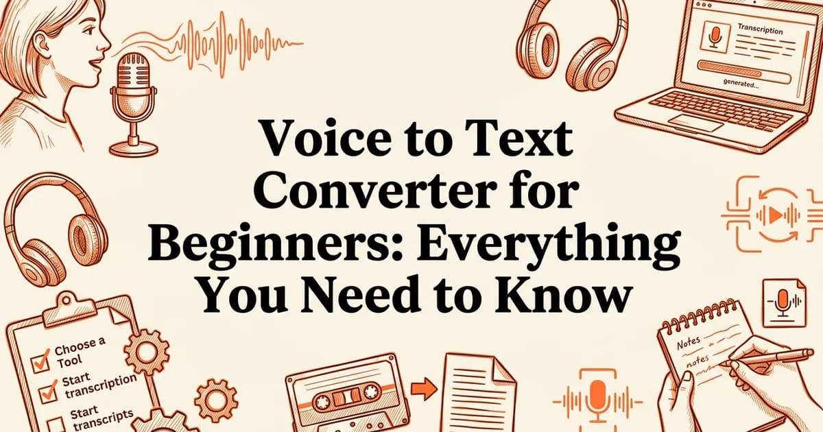 Voice to Text Converter for Beginners: Everything You Need to Know