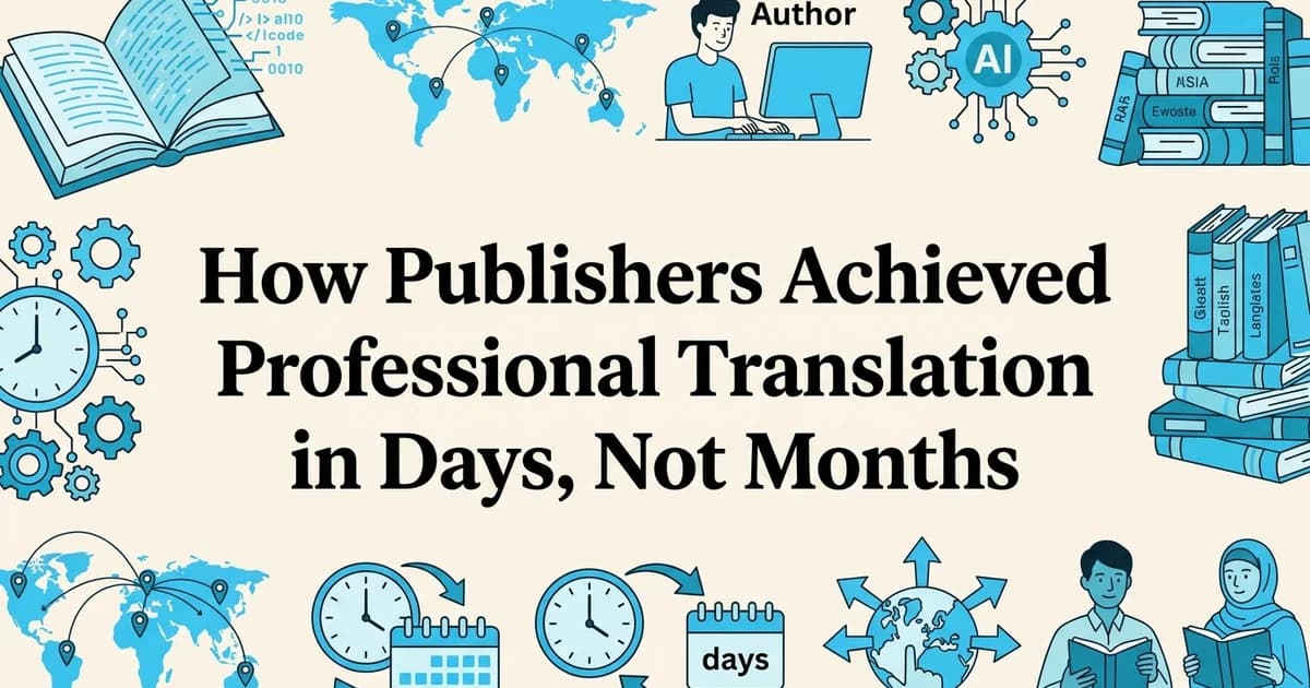 How Publishers Achieved Professional Translation in Days, Not Months