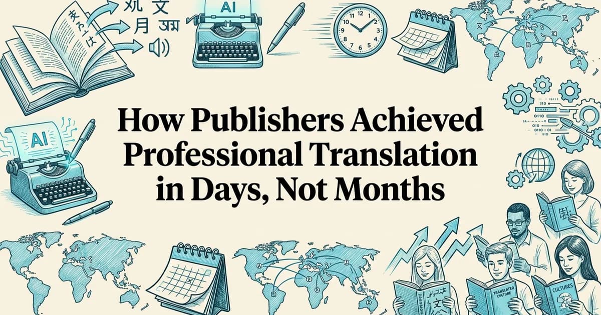 How Publishers Achieved Professional Translation in Days, Not Months