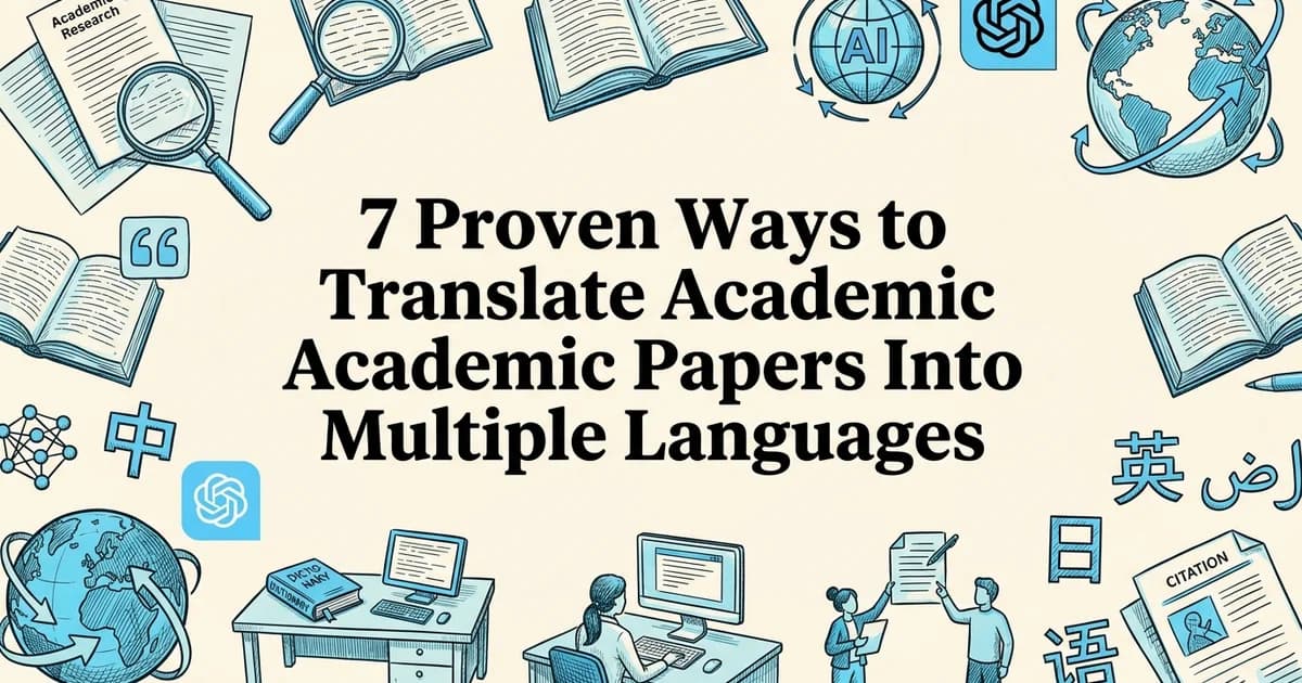 7 Proven Ways to Translate Academic Papers Into Multiple Languages