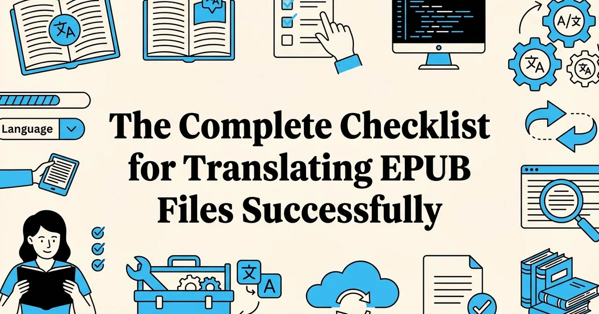 The Complete Checklist for Translating EPUB Files Successfully