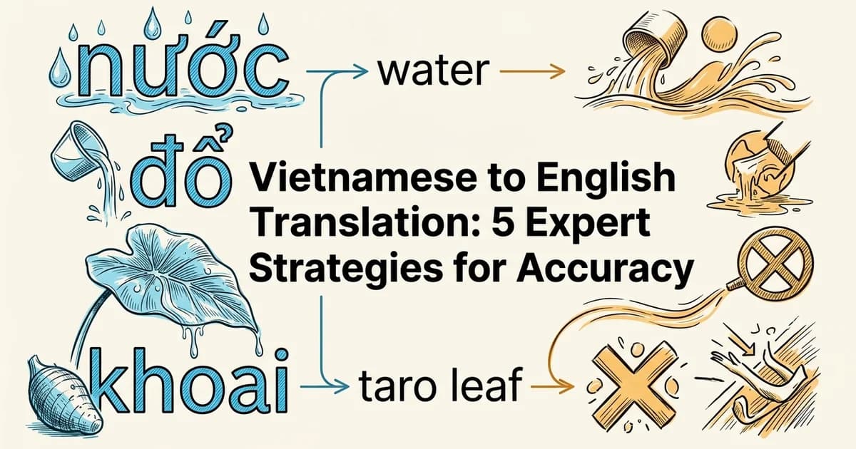 Vietnamese to English Translation: 5 Expert Strategies for Accuracy