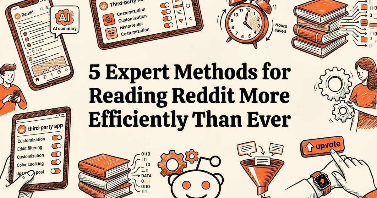 5 Expert Methods for Reading Reddit More Efficiently Than Ever