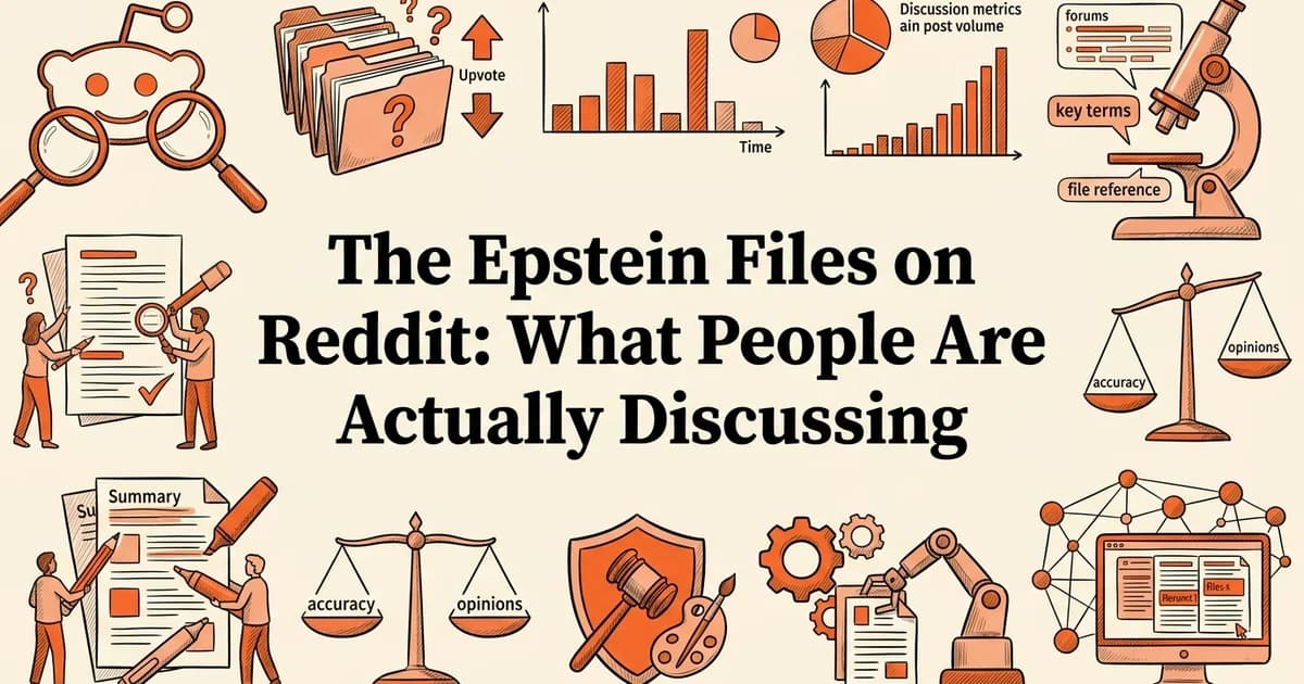 The Epstein Files on Reddit: What People Are Actually Discussing