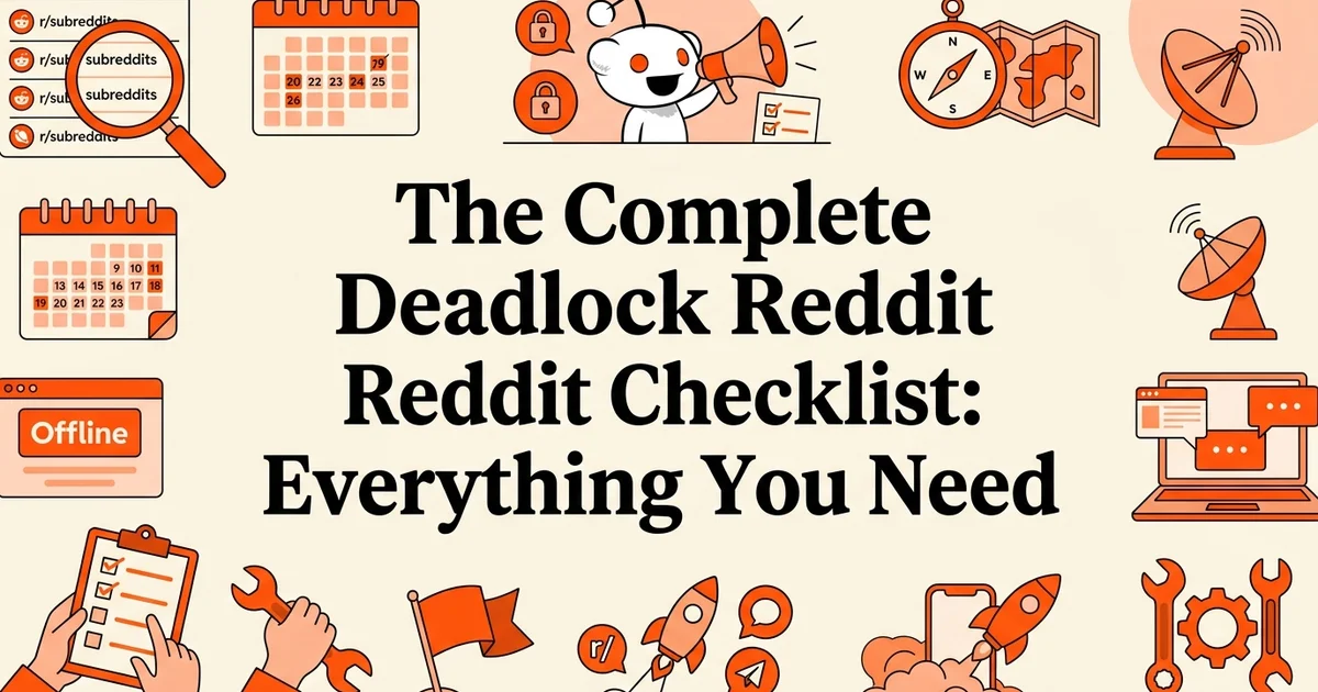 The Complete Deadlock Reddit Checklist: Everything You Need