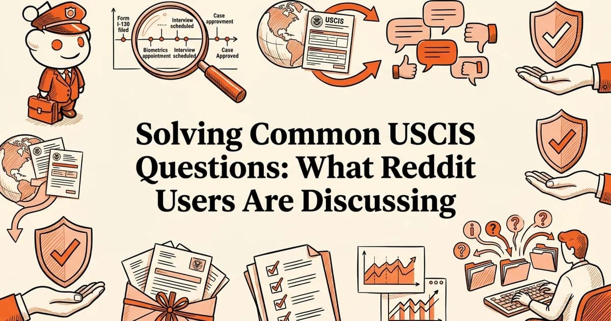 Solving Common USCIS Questions: What Reddit Users Are Discussing