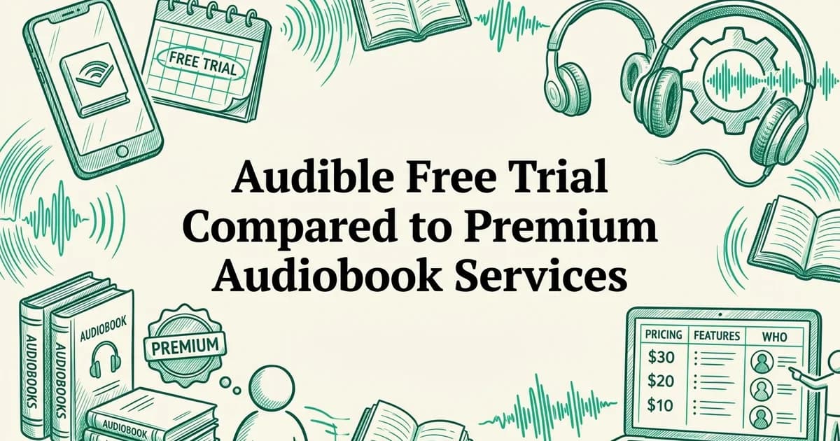 Audible Free Trial Compared to Premium Audiobook Services