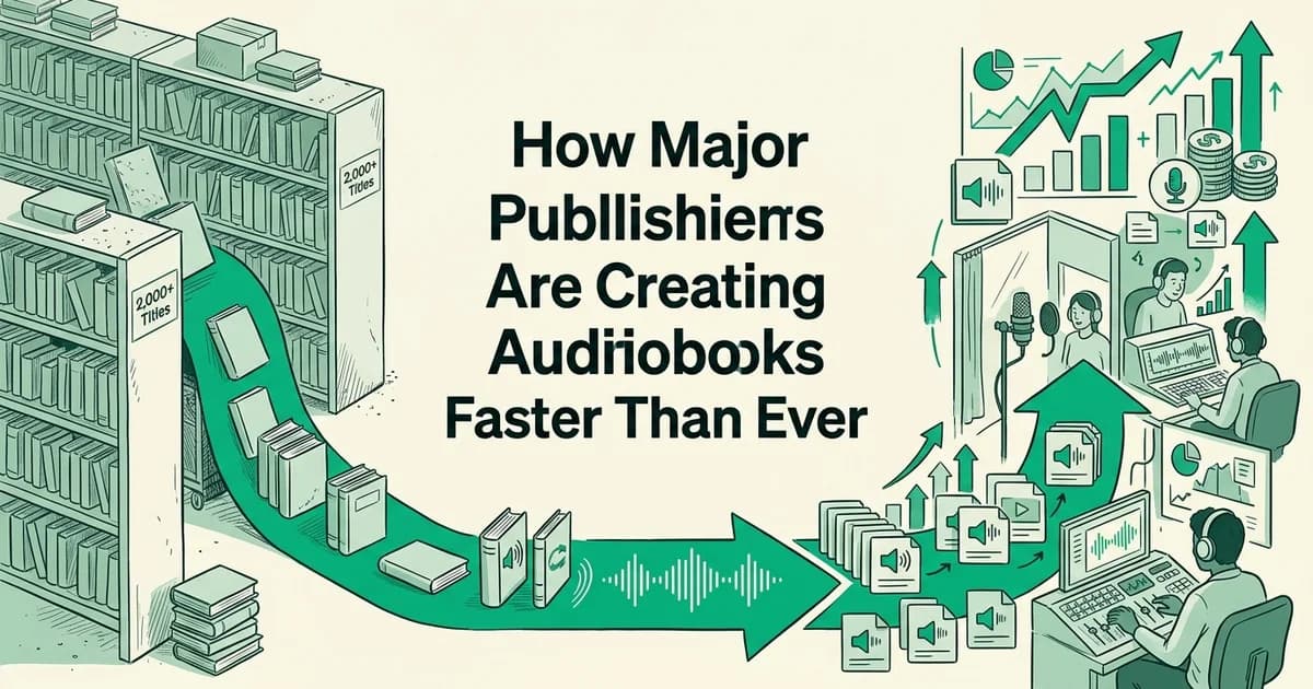 How Major Publishers Are Creating Audiobooks Faster Than Ever