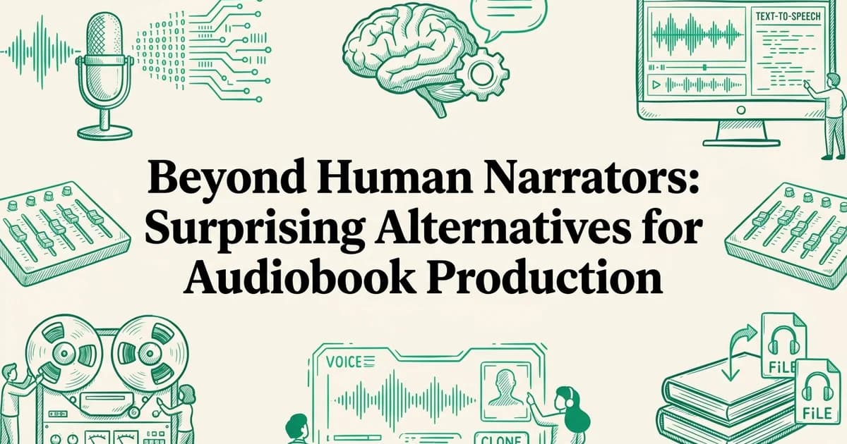 Beyond Human Narrators: Surprising Alternatives for Audiobook Production