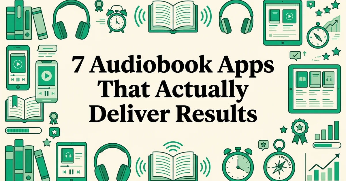 7 Audiobook Apps That Actually Deliver Results