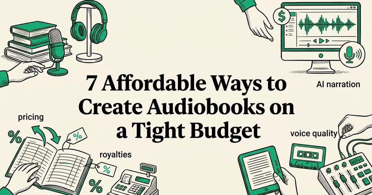 7 Affordable Ways to Create Audiobooks on a Tight Budget