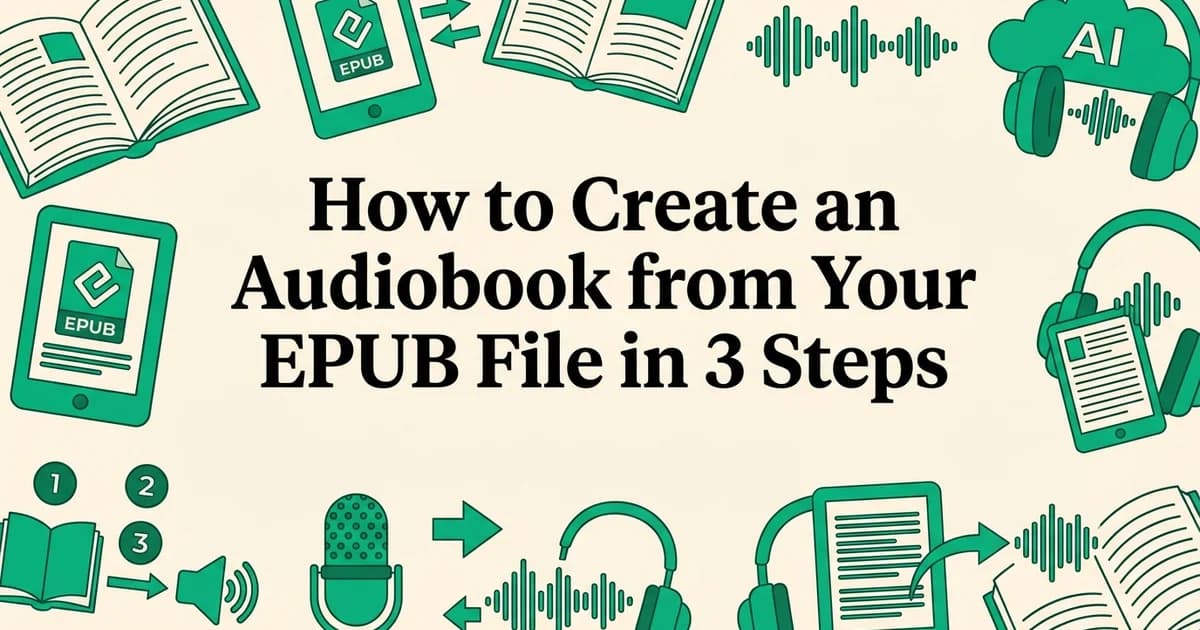 How to Create an Audiobook from Your EPUB File in 3 Steps